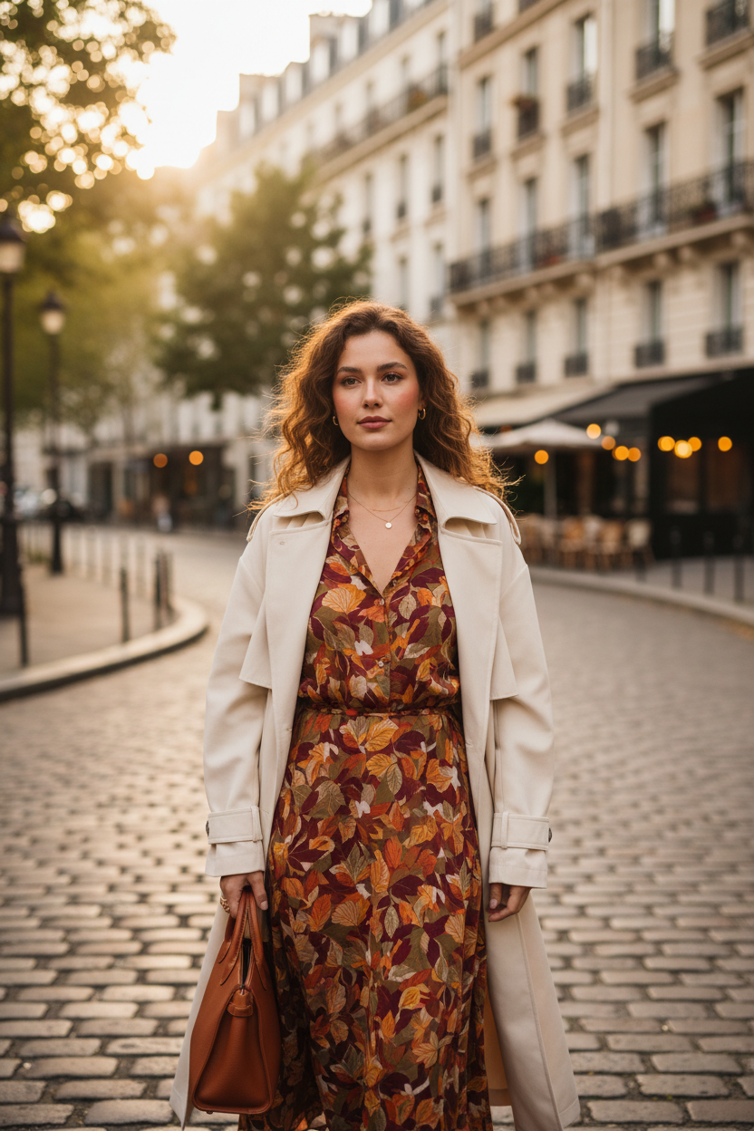 Robe Midi Mi-Saison – Automne 2026