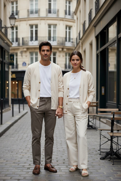Cardigan Fin Unisexe – Mi-Saison