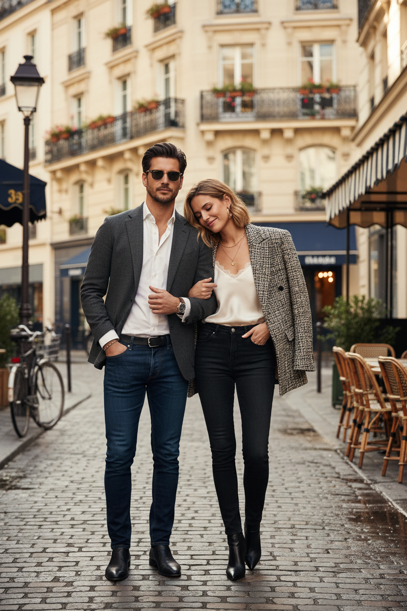 Jean Slim Coupe Droite – Denim Indigo